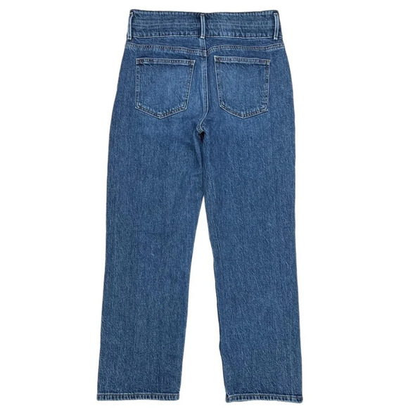 {Ann Taylor} "The Straight Crop" Straight Leg Ankle Stretch Denim Jeans - Picture 4 of 5